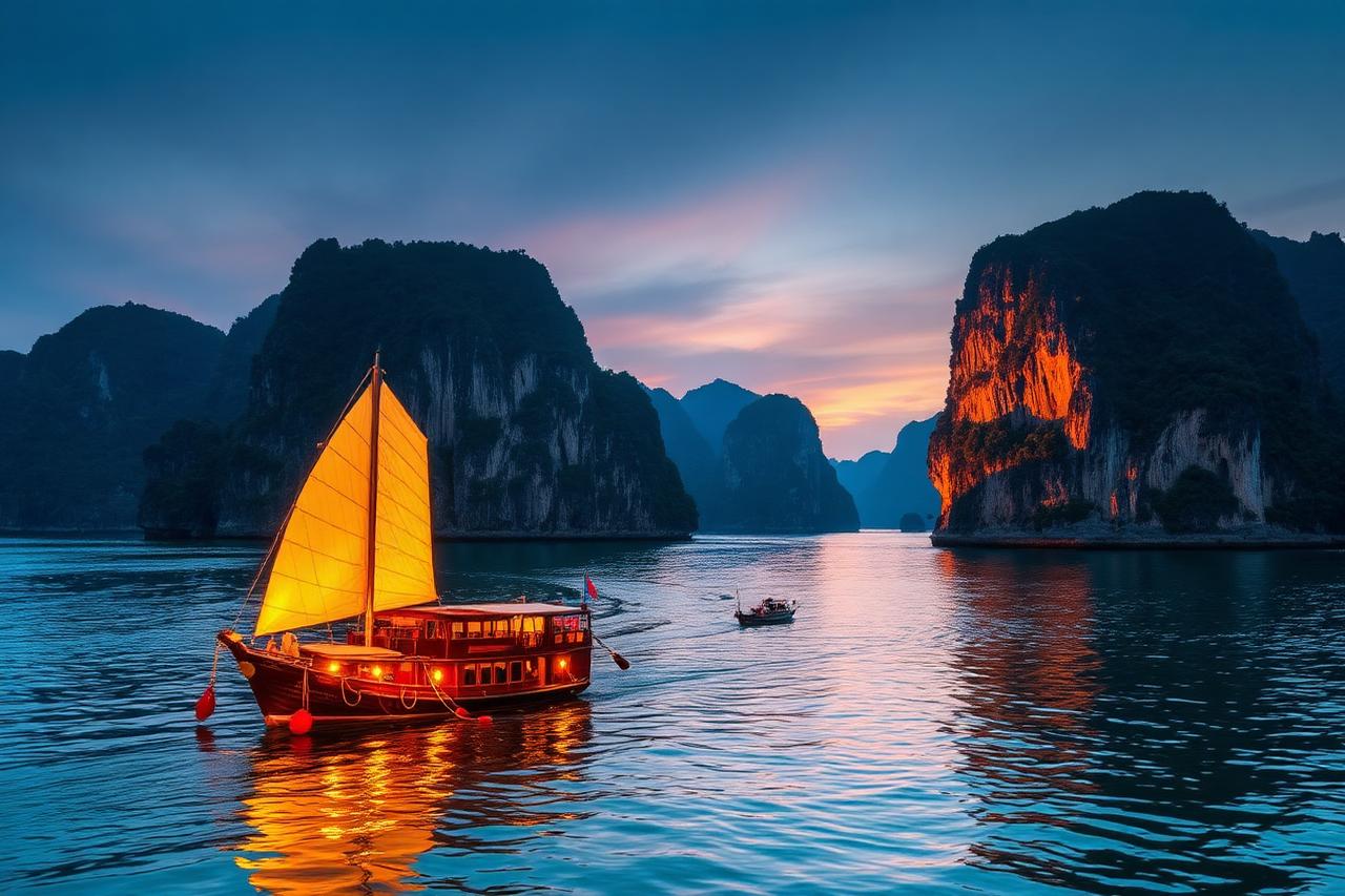 Vietnam travel view